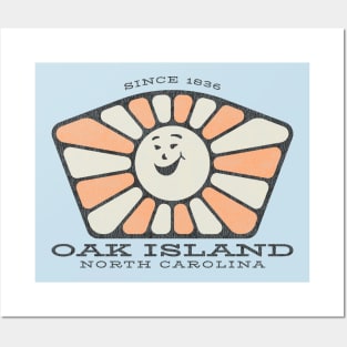 Oak Island, NC Summertime Smiley Sunshine Posters and Art